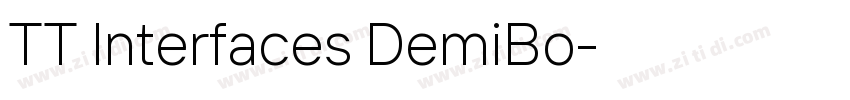 TT Interfaces DemiBo字体转换